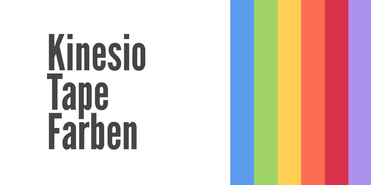 Die Bedeutung der Kinesiotapefarben. Einfach erklärt.