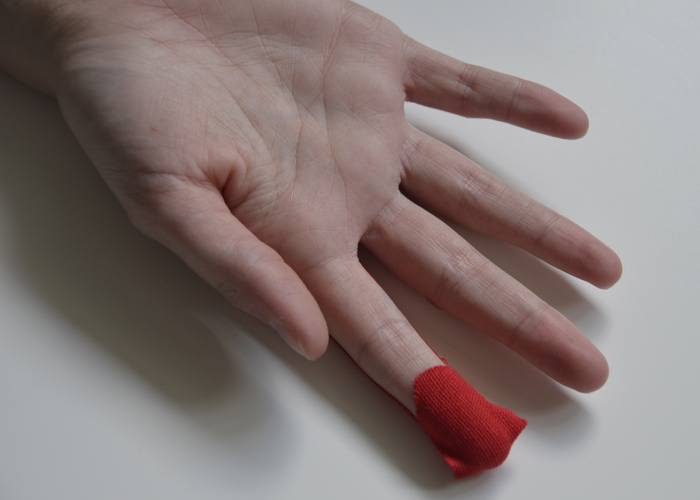 Finger tapen - Schritt 2