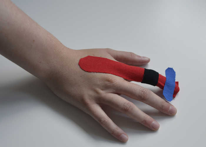 Finger tapen - Schritt 5