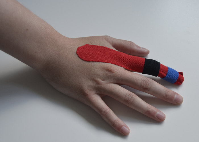 Finger tapen - Schritt 6